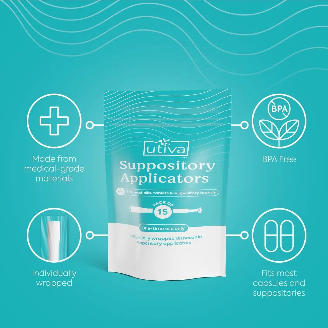 Szio+ Utiva Suppository Applicators – Disposable Vaginal Suppository Applicators – Hygienic Individually Szio+ Au supplements