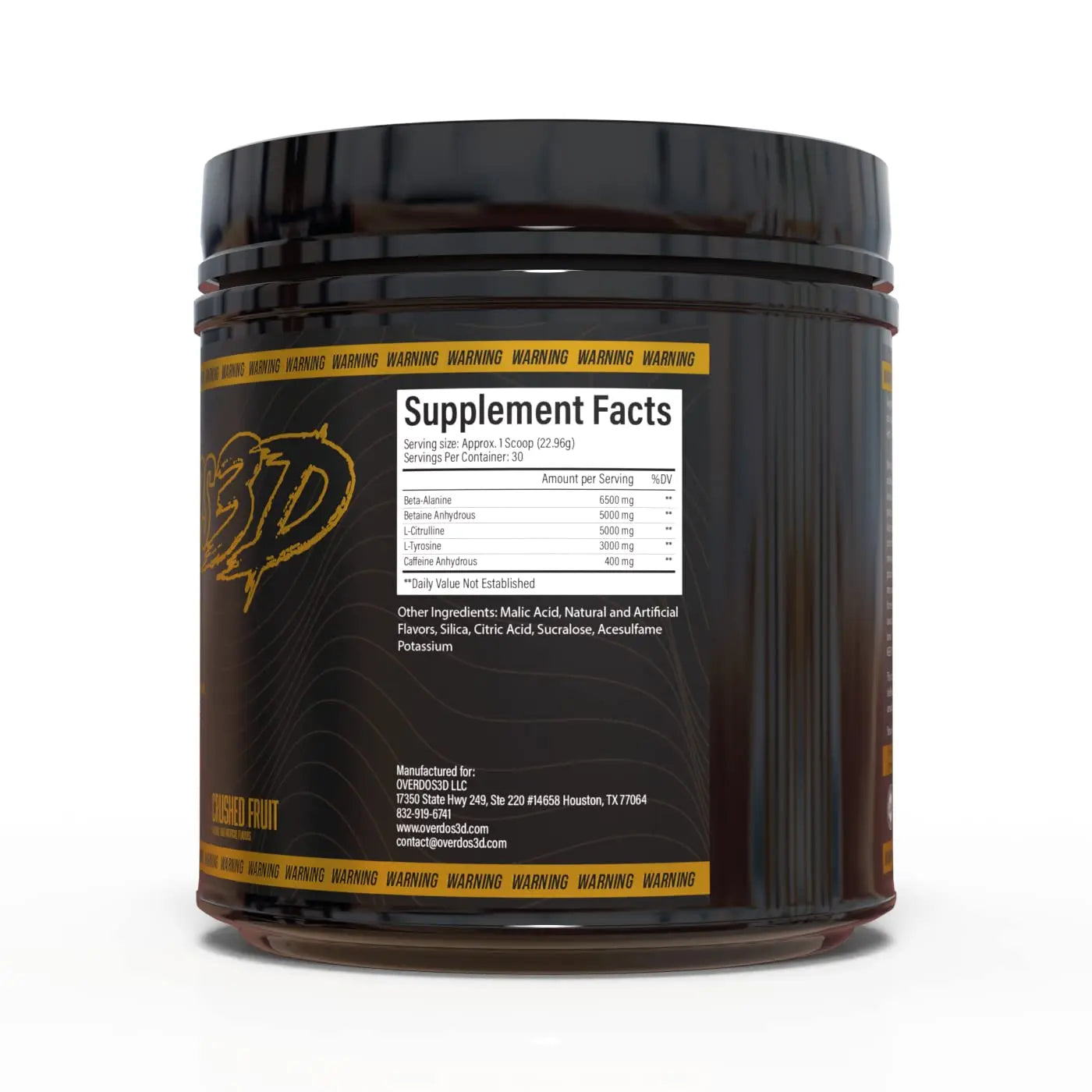 OVERDOS3D Pre-Workout Powder | Ultra-High Dosage | for Advanced Users ONLY Heath Secret Au supplements