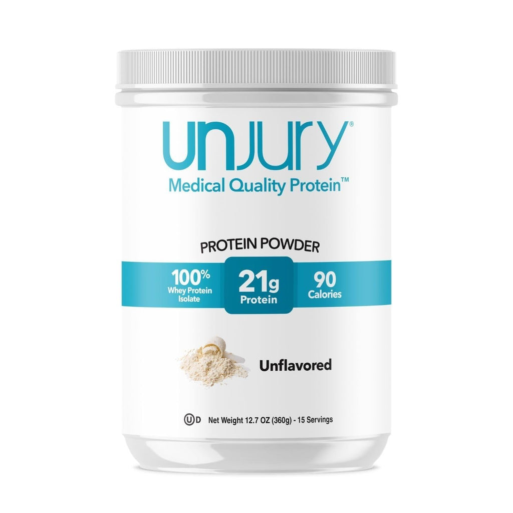 Unjury Unflavored Protein Powder | 21g 100% Whey Isolate Protein Powder | Unflavored Whey Protein Powder | Low Carb and Sugar Free Whey Protein Isolate | Gluten Free