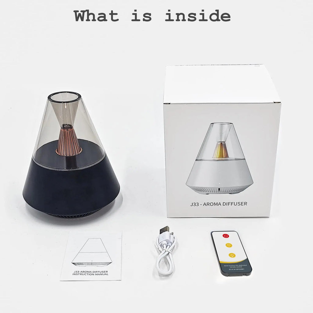 TriPro Essential Oils Aroma Diffuser,Portable Humidifier with Cool Mist and Warm Light Effect,Remote Control TriProC Au supplements