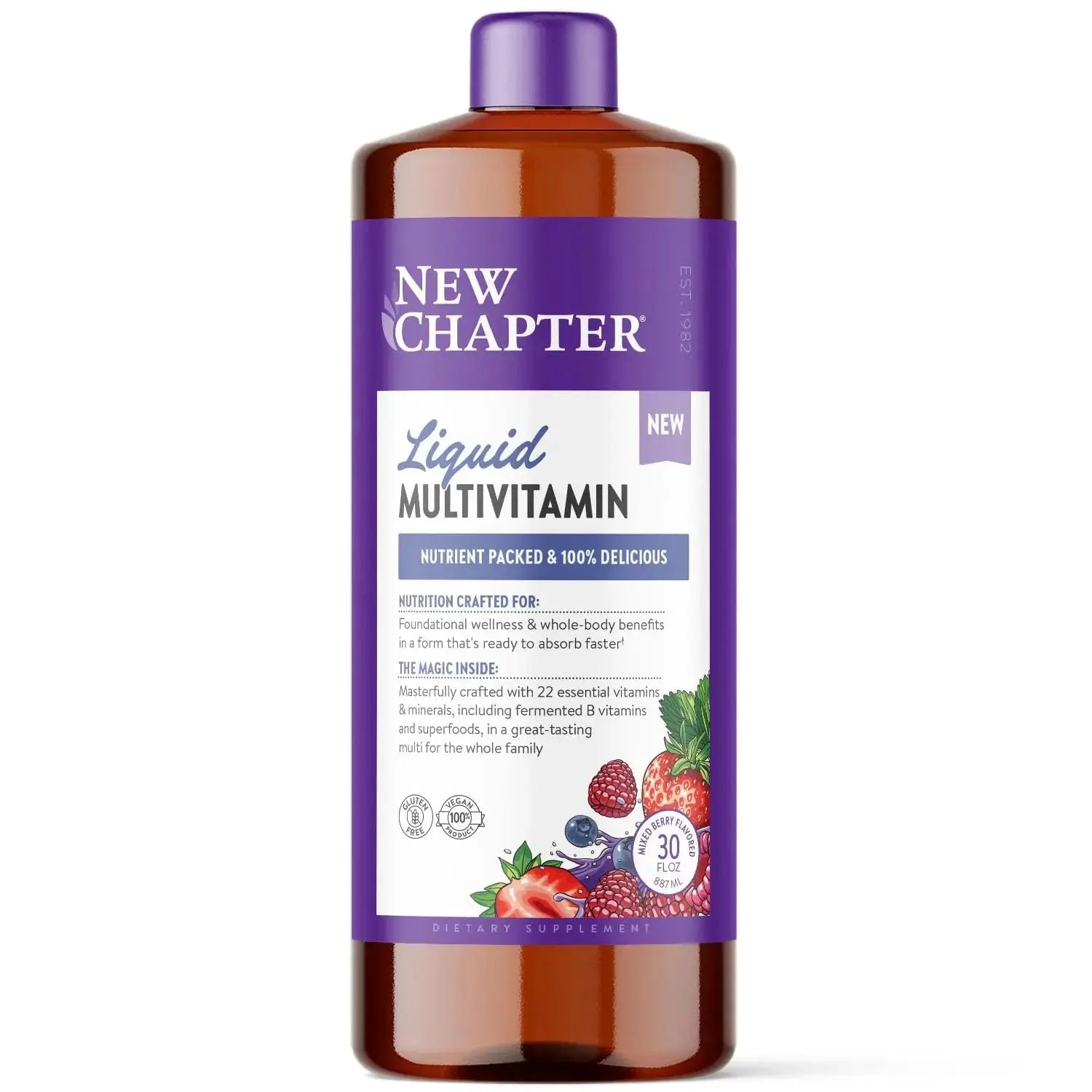 New Chapter Liquid Multivitamin + Mineral Supplement for Whole-Body Benefits, 100% Delicious Multivitamin for Adults New Chapter Au supplements