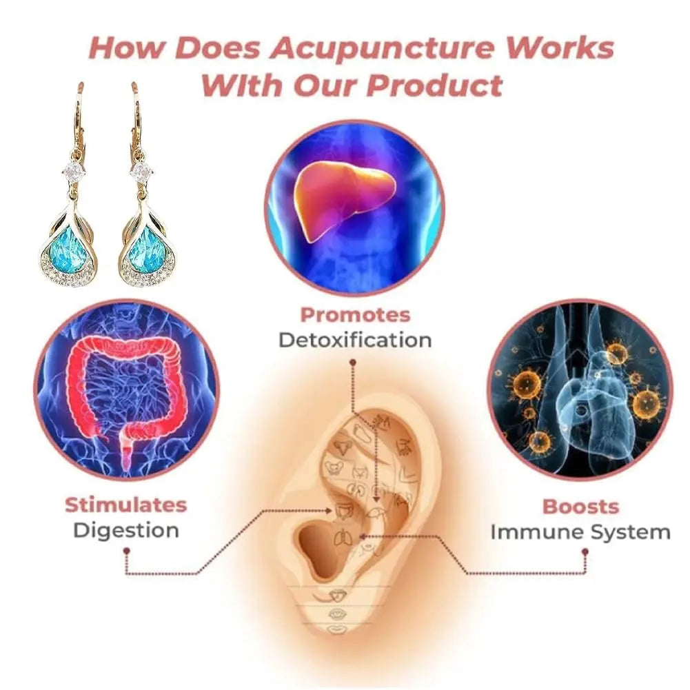 Lymphflow Magnetogen Earrings,Lymphatic Magnetotherapy Earrings,Lymphatic Earrings FleaCollar Au supplements