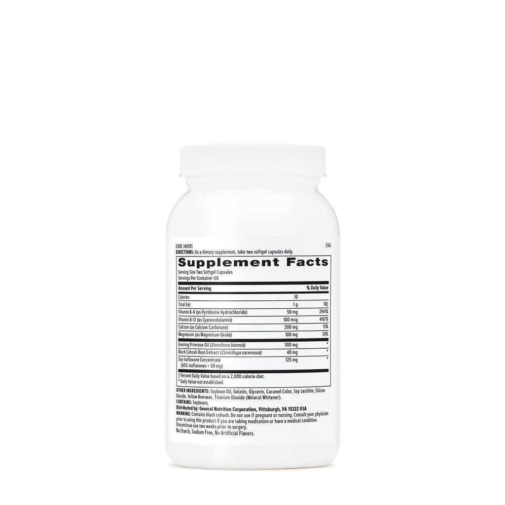GNC Women's Phytoestrogen Formula, Supports Hormone and Mood Balance Plus Increased Energy, Targeted Relief for Menopause Symptoms, Daily Supplement, 120 Softgels GNC Au supplements