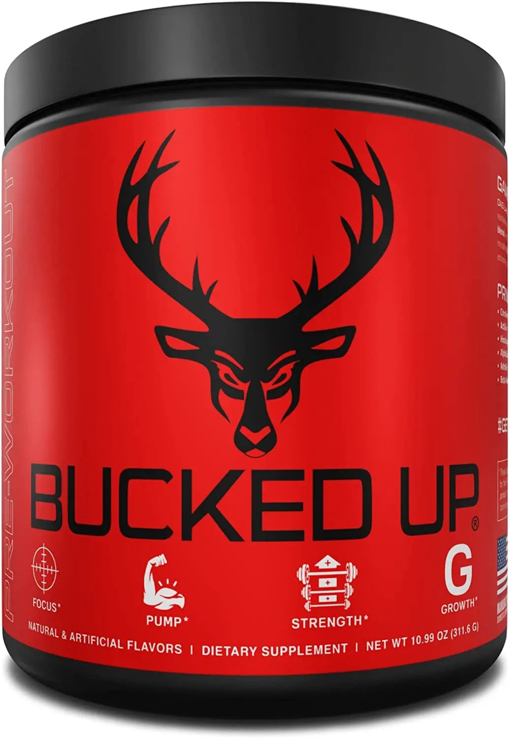 Bucked Up Pre Workout - Best Tasting - 6 Grams Citrulline, 2 Grams Beta Alanine Non Proprietary Blend, Powder (Strawberry Kiwi) Bucked Up Au supplements