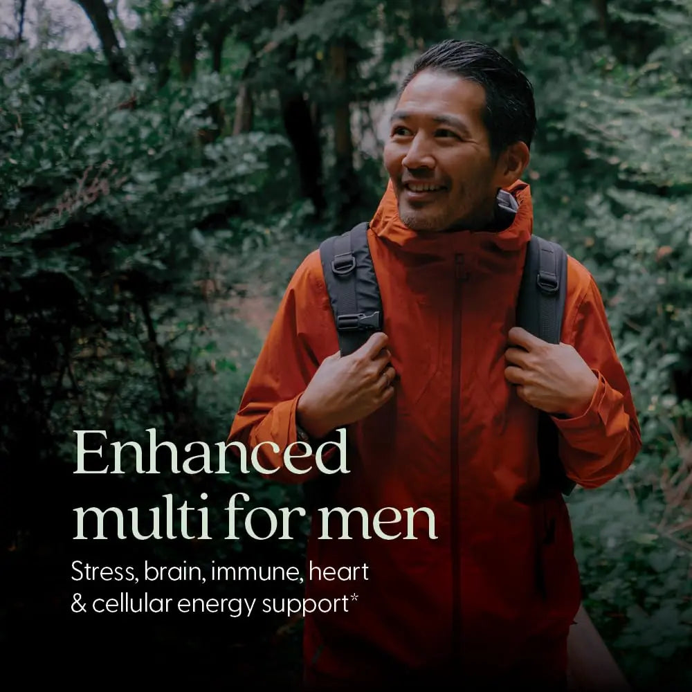 New Chapter Men's Multivitamin Advanced Formula for Stress, Brain, Immune, Heart & Energy Support, Higher Levels of Whole New Chapter Au supplements