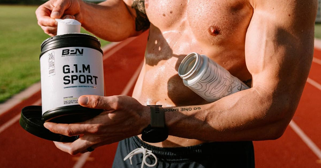 BARE PERFORMANCE NUTRITION, BPN G.1.M Go One More Sport, Endurance Training Fuel, Superior Carbohydrate & Electrolytes Powder Formula, Reduce Fatigue, Lemon Lime, 25 Servings BARE PERFORMANCE NUTRITION Au supplements