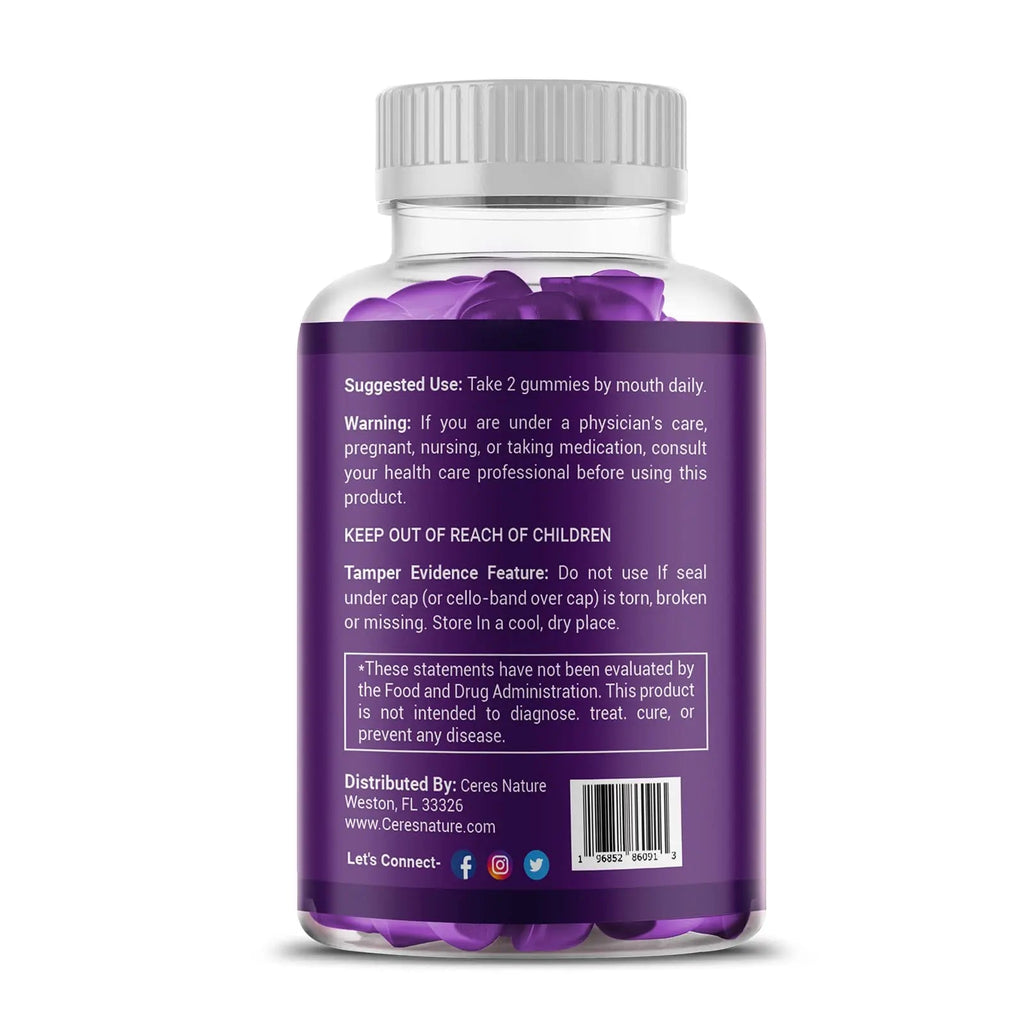 Premium Saffron Extract 88.5mg** Gummy - Appetite Control, Eye Support, Boost Energy Ceres Nature Au supplements