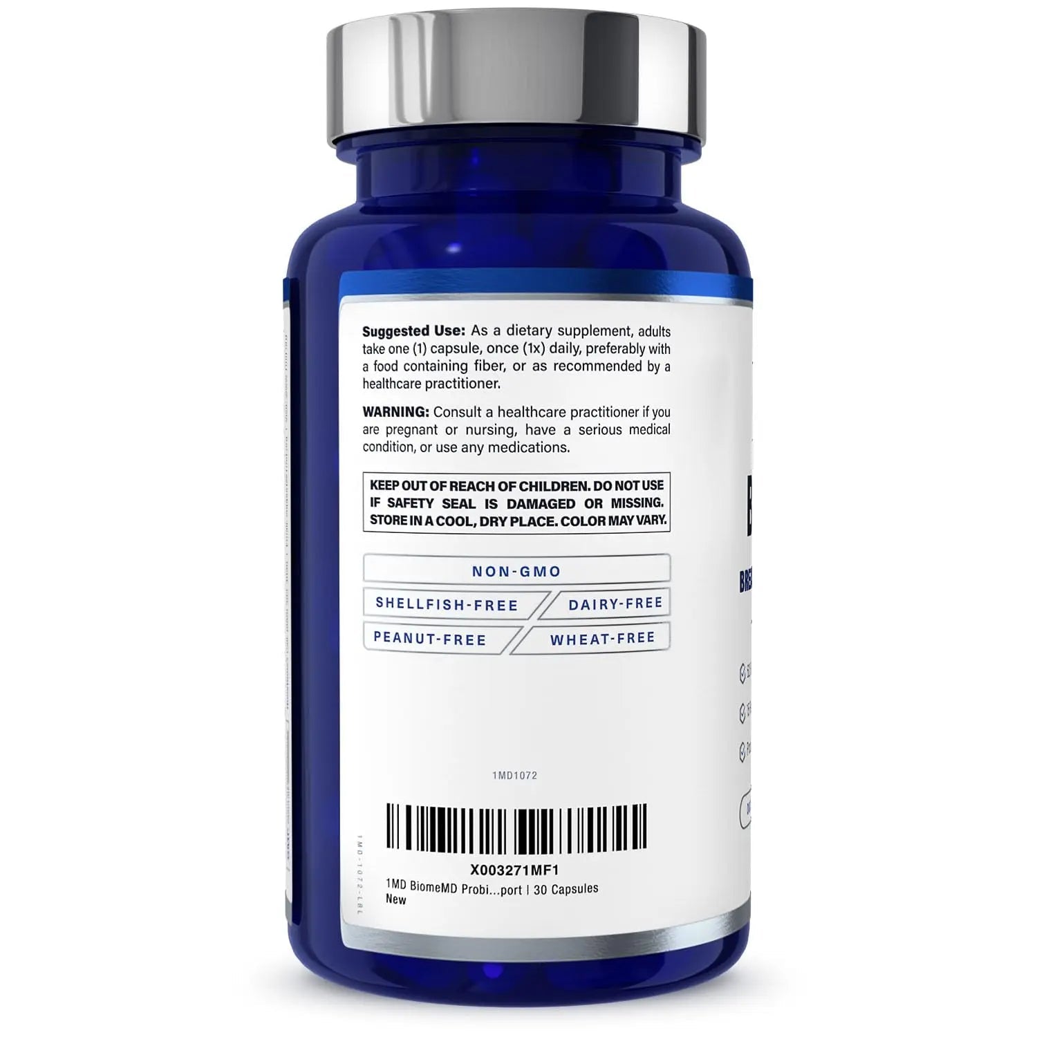 1MD Nutrition BiomeMD Probiotics for Women - Daily Prebiotics and Probiotics for Women - More Than 60 Billion CFUs, 15 Strains - Womens Probiotic to Support Urinary 1MD Nutrition Au supplements