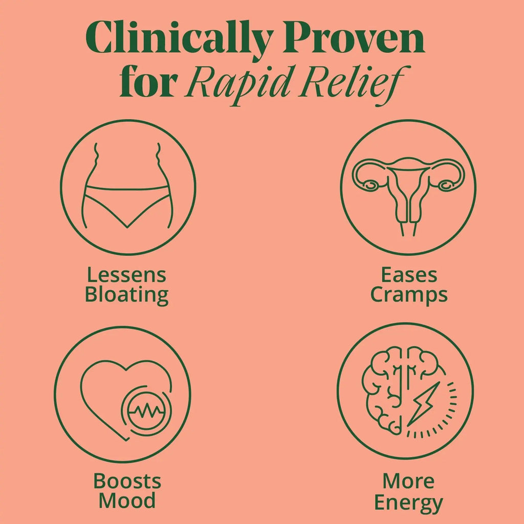 PMS & Period Relief - Menstrual Cramp Relief: No More Period Cramps, Mood Swings, or Bloating Semaine Au supplements