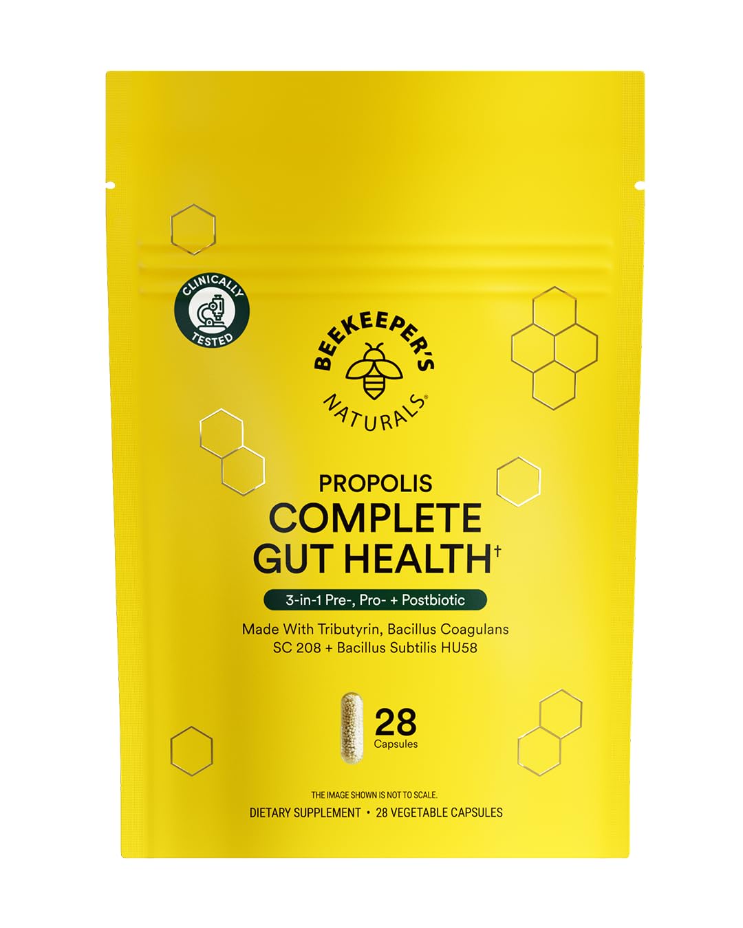 Beekeeper's Naturals Complete Gut Health, 3-in-1 Prebiotic, Postbiotic, Probiotics for Digestive Health & Bloating Relief for Women & Men