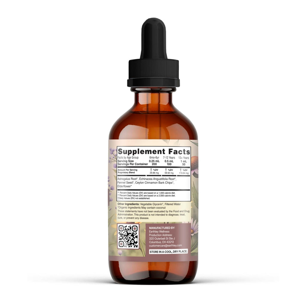 Earthley Wellness Feel Better Fast, All-Natural Relief for Minor Ailments, Organic Herbal Formula, Supports Immune & Digestive Health, Echinacea Root and More