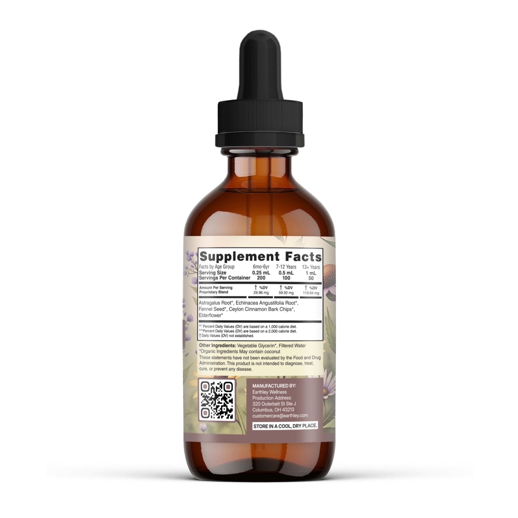 Earthley Wellness Feel Better Fast, All-Natural Relief for Minor Ailments, Organic Herbal Formula, Supports Immune & Digestive Health, Echinacea Root and More