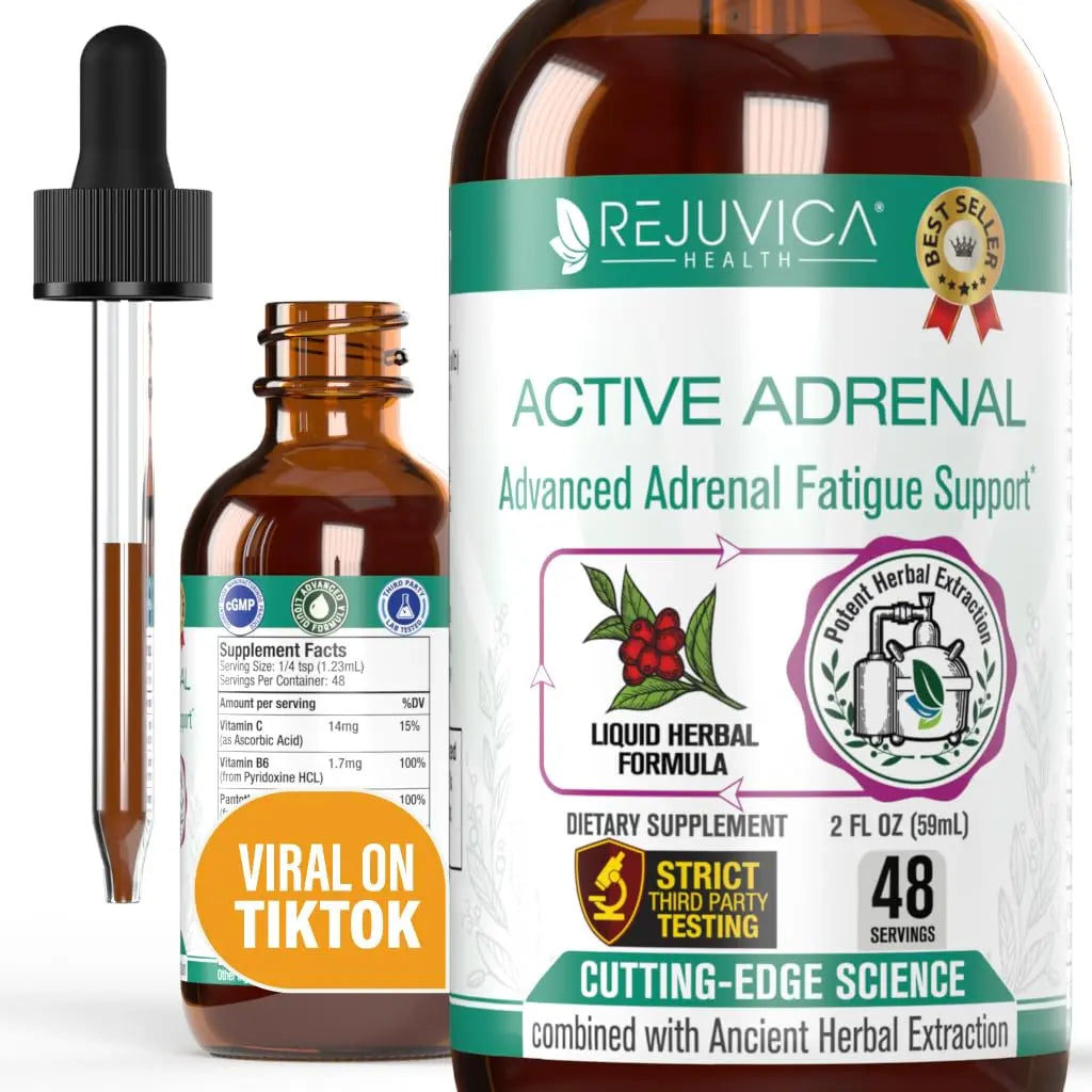 Active Adrenal - Advanced Adrenal Support Tincture - Liquid Delivery for Better Absorption Rejuvica Health Au supplements
