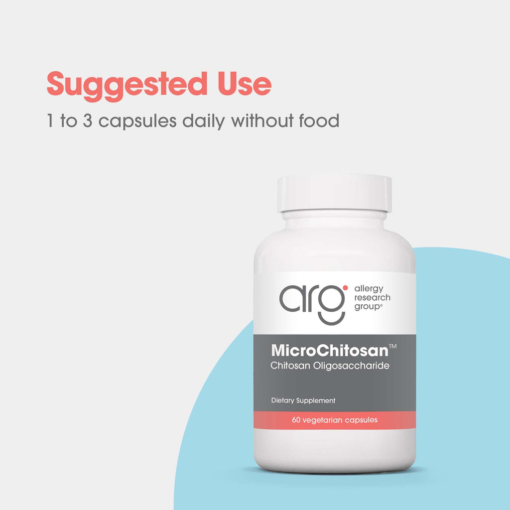 Allergy Research Group MicroChitosan Supplement - Chitosan, Chitosan Oligosaccharide, Cleansing Support Binder, Enhanced Detoxification