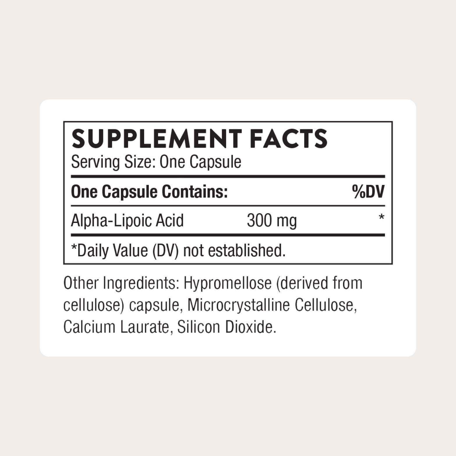 THORNE - Alpha-Lipoic Acid - Provides Antioxidant Support - Supports Liver Detox & Nerve, Eye, Metabolic & Liver Health* - Third-Party Certified