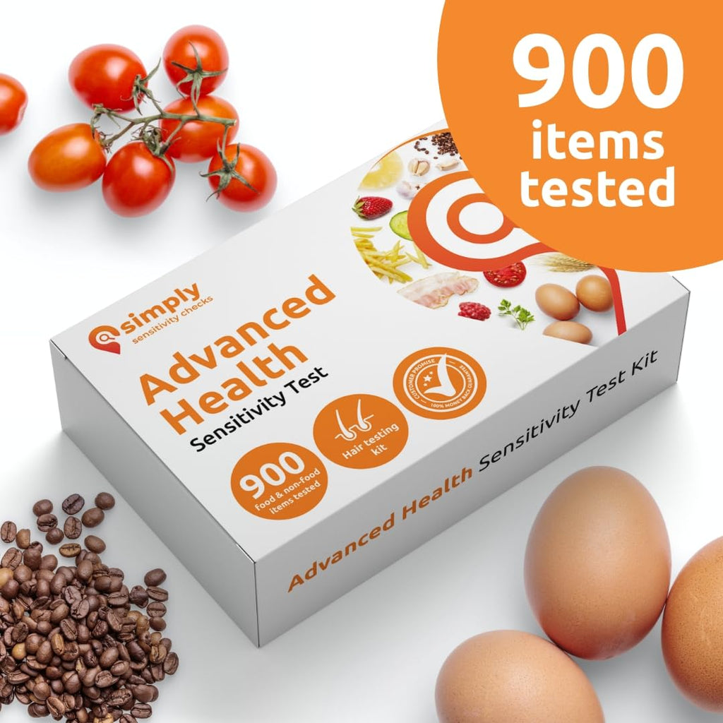 Simply Sensitivity Checks 900+ Items Food Sensitivity Test Kit for Adults – Foods & Non-Foods, Including Lactose, Gluten, Vitamins, Minerals, Gut Health & More – at-Home Food Intolerance Test Kit Simply Sensitivity Checks Au supplements