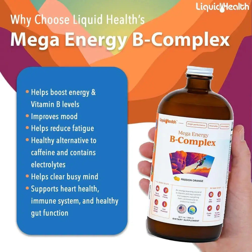 LIQUIDHEALTH Complete Multiple & Mega Energy B-Complex Daily Liquid Vitamins Bundle for Adults - Immune System Support, Increase Energy, Gut & Heart Health LIQUIDHEALTH Au supplements