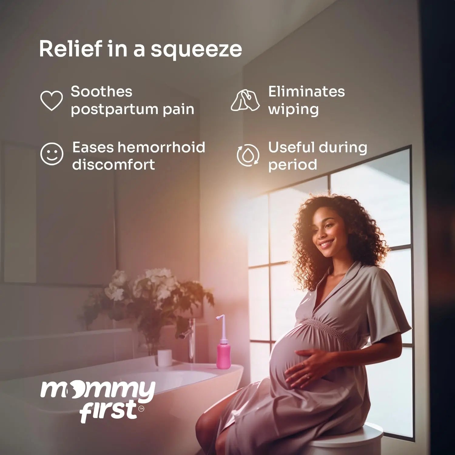 Peri Bottle for Postpartum Care from Mommy First™ | Upside Down Bottle for Perineal Cleansing and Recovery Mommy First Au supplements