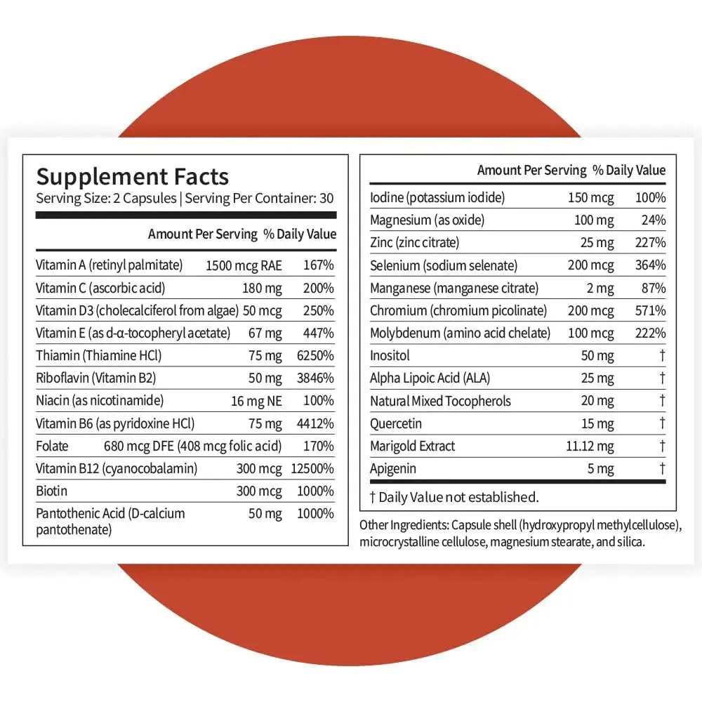 Pattern Wellness Multivitamin for Men & Women – Vitamin A, B, C, D, E – Supports Energy & Wellness – Whole Body Health Pattern Wellness Au supplements