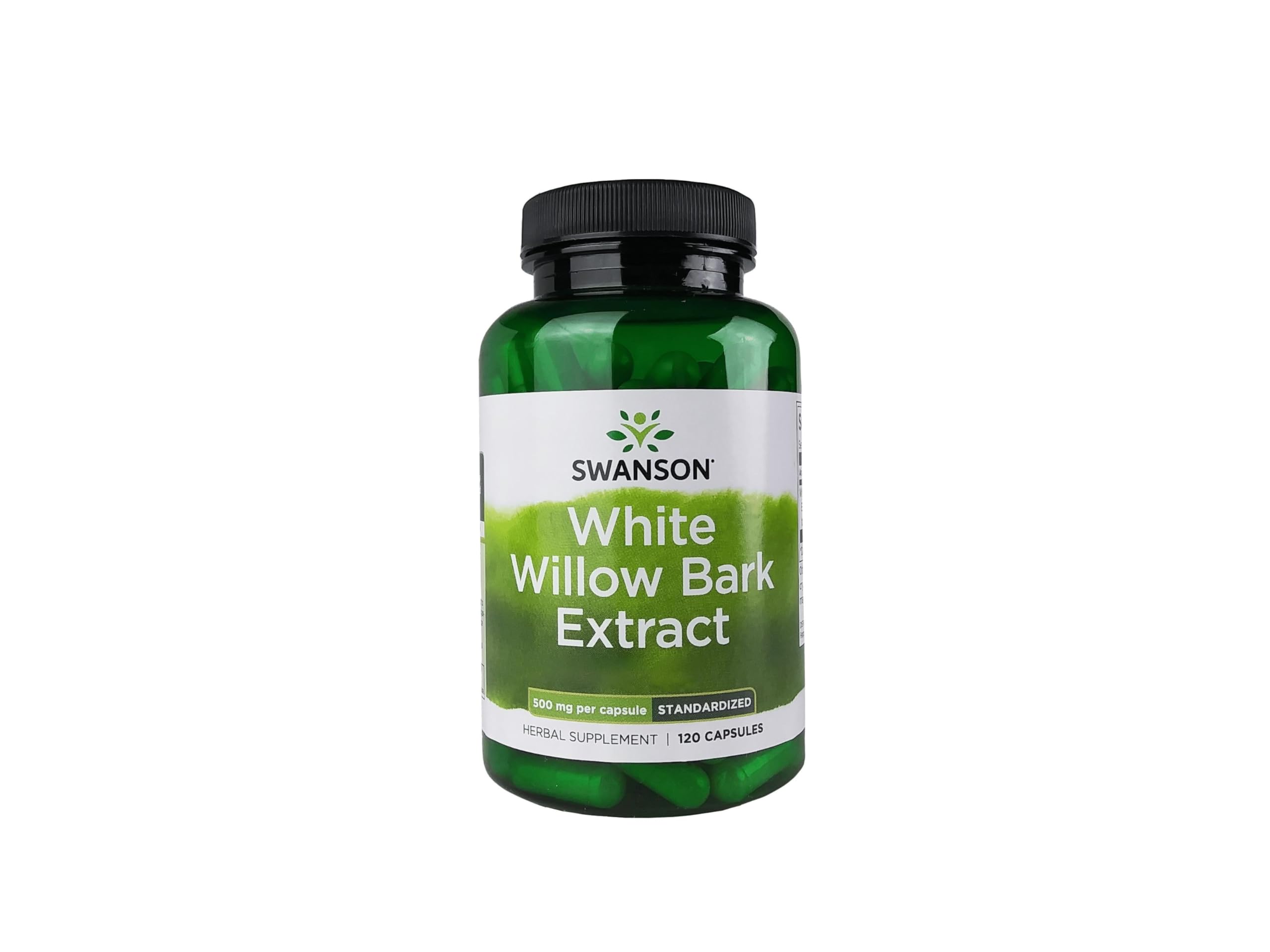 Swanson White Willow Bark Extract - Promotes Joint Support and Muscle Relief - Standardized to 15% Salicin - Natural Supplement with No Stomach Irritation - (120 Capsules, 500mg Each) Swanson Au supplements