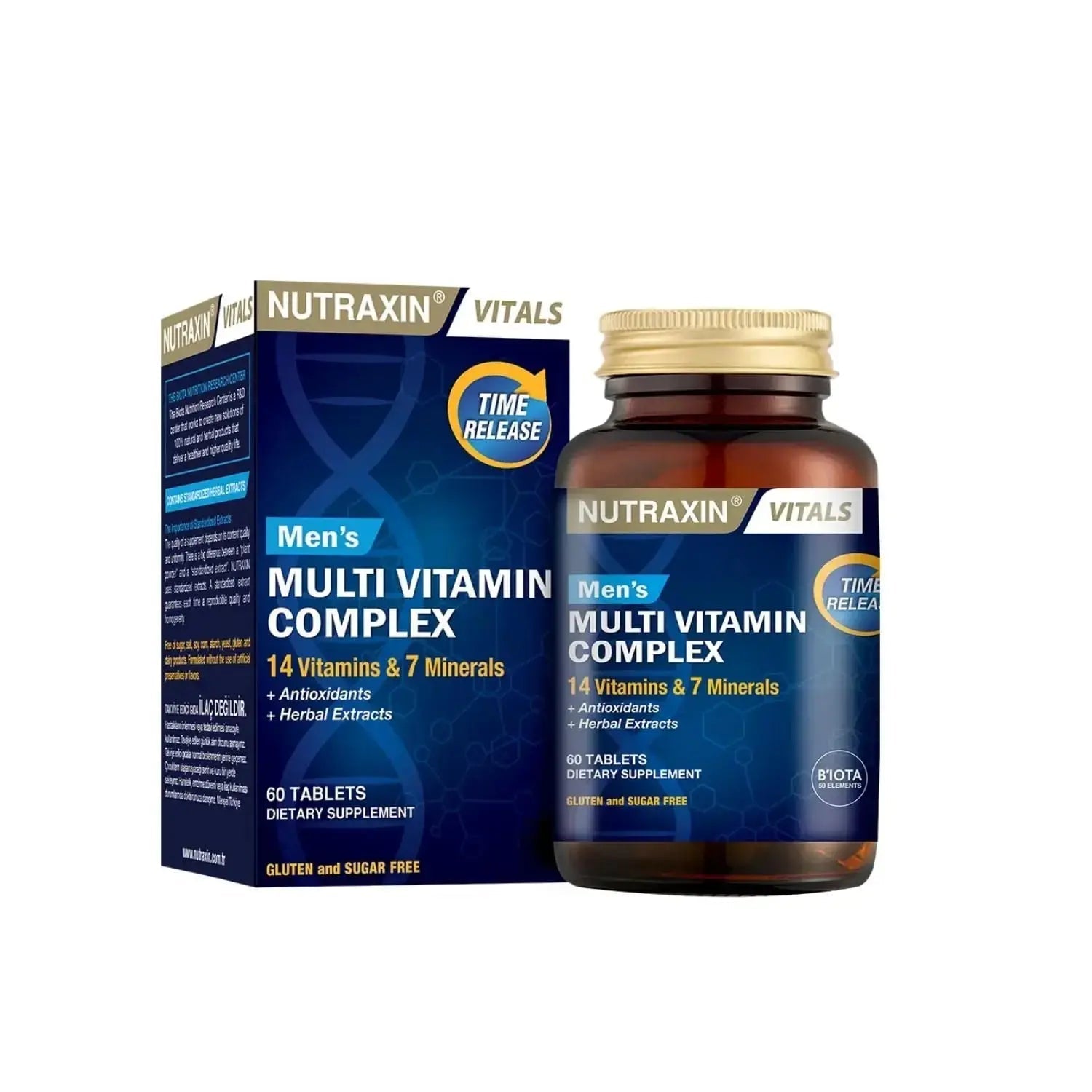 Nutraxin Men's Multivitamin & Mineral Complex, 60 Tablets Nutraxin Au supplements