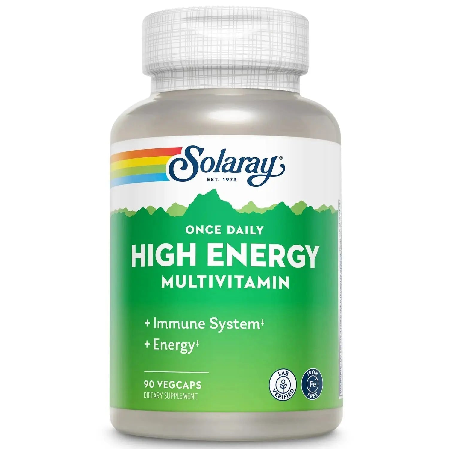 SOLARAY Once Daily High Energy Multivitamin, Iron Free, Immune System and Energy Support, Whole Food and Herb Base Ingredients SOLARAY Au supplements