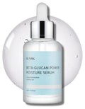 IUNIK Beta-Glucan Power Moisture Serum – Beta-Glucan & 7 Types of Peptides Deep Hydration Vegan Serum for Dry
