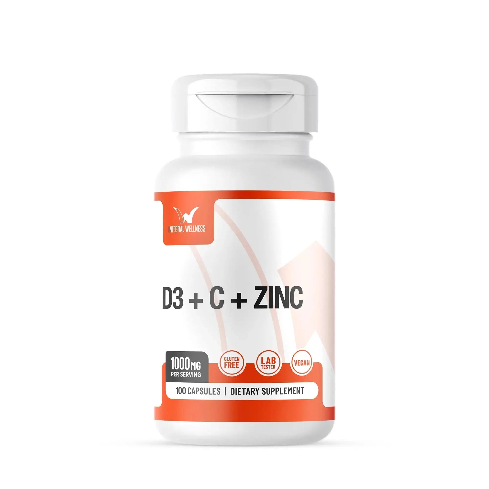 Integral Wellness - Vitamin Complex w/Vitamin D3, C, K2 and Zinc (100 Capsules) - Filler Free, 3rd Party Tested, Clinically Dosed, Bioavailable Forms Integral Wellness Au supplements