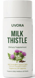 Uvora - Milk Thistle Extract,Uvora Premium Herbal Supplement with Milk Thistle Extract & Antioxidants – Supports Natural ification