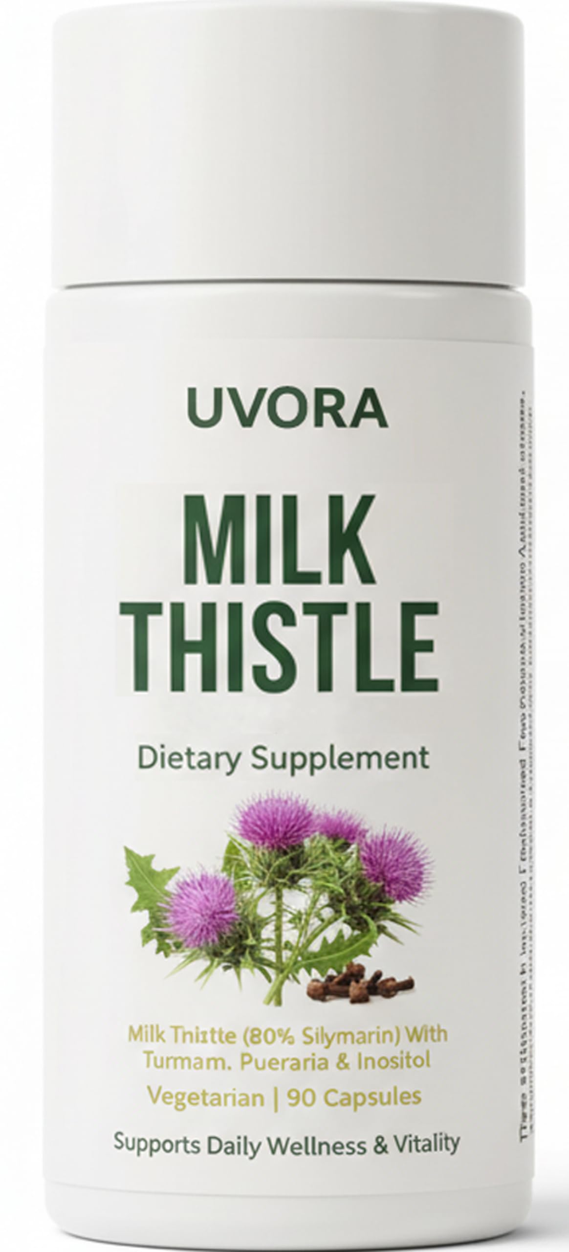 Uvora - Milk Thistle Extract,Uvora Premium Herbal Supplement with Milk Thistle Extract & Antioxidants – Supports Natural ification