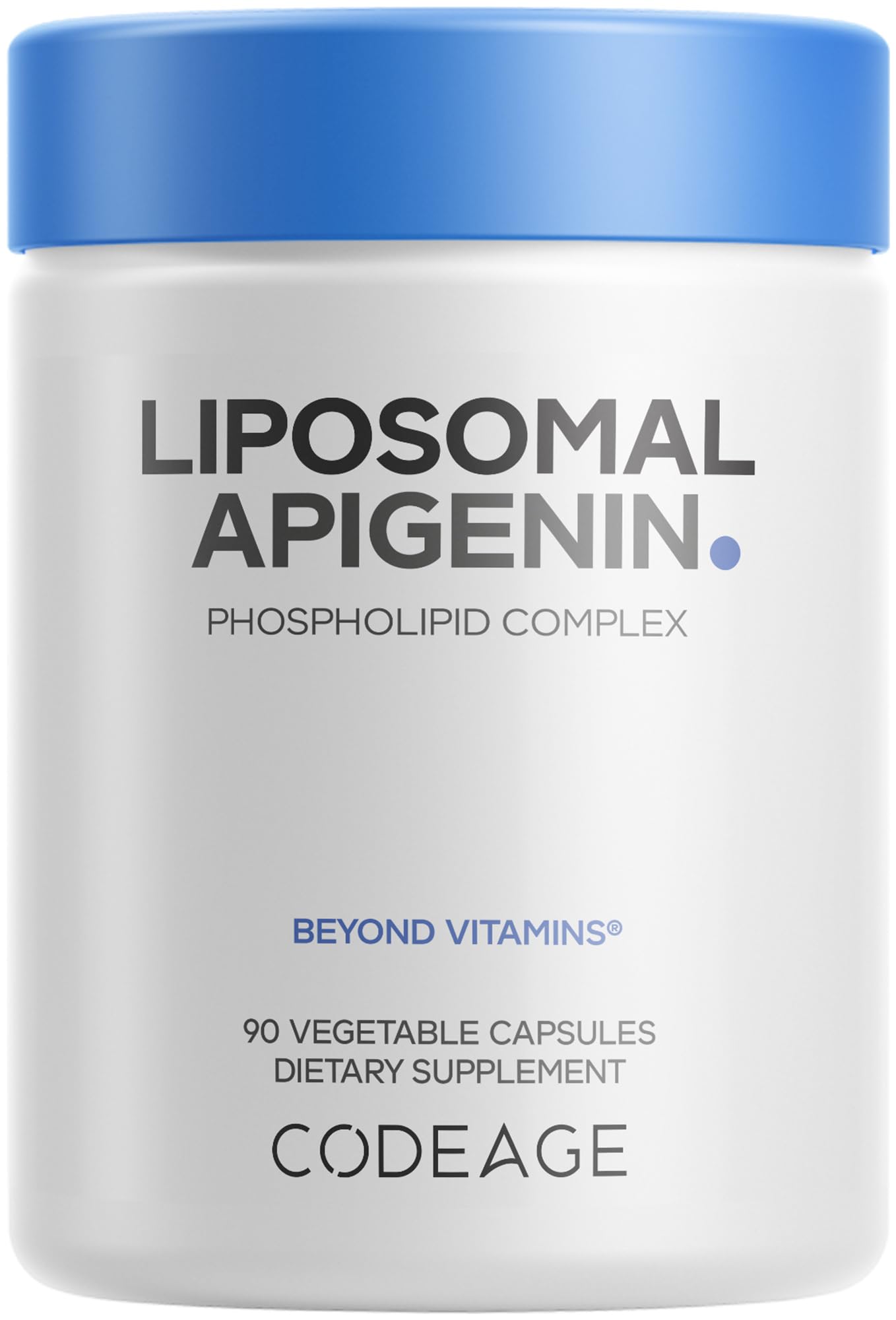Codeage Liposomal Apigenin Supplement, 3-Month Supply, Daily Flavonoid Chamomile Extract, Liposomal Phospholipid Complex, Non-GMO Sunflower Oil, Phosphatidylcholine Vegan Blend, Gluten-Free, 90 Count Codeage Au supplements