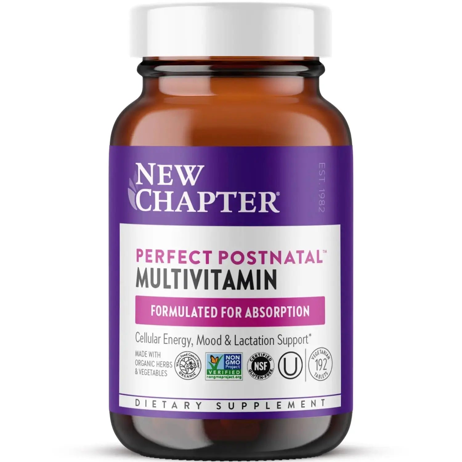 New Chapter, Postnatal Vitamins Lactation Supplement, Complete Multivitamin with Fermented Vitamin D3 + B Vitamins New Chapter Au supplements