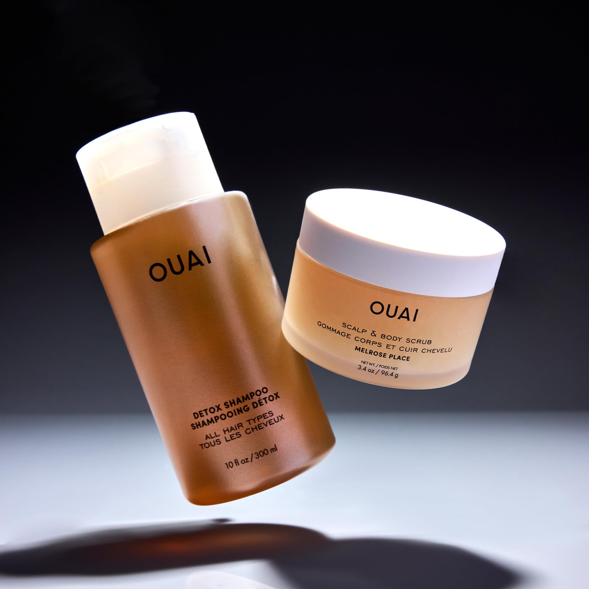 OUAI Hair Care Set - Clarifying Shampoo & Exfoliating Scalp Scrub - Deep Cleansing & Balancing - Hair Care Kit with Detox Shampoo & Travel Size Sugar Scrub for Scalp (2 Count) OUAI Au supplements