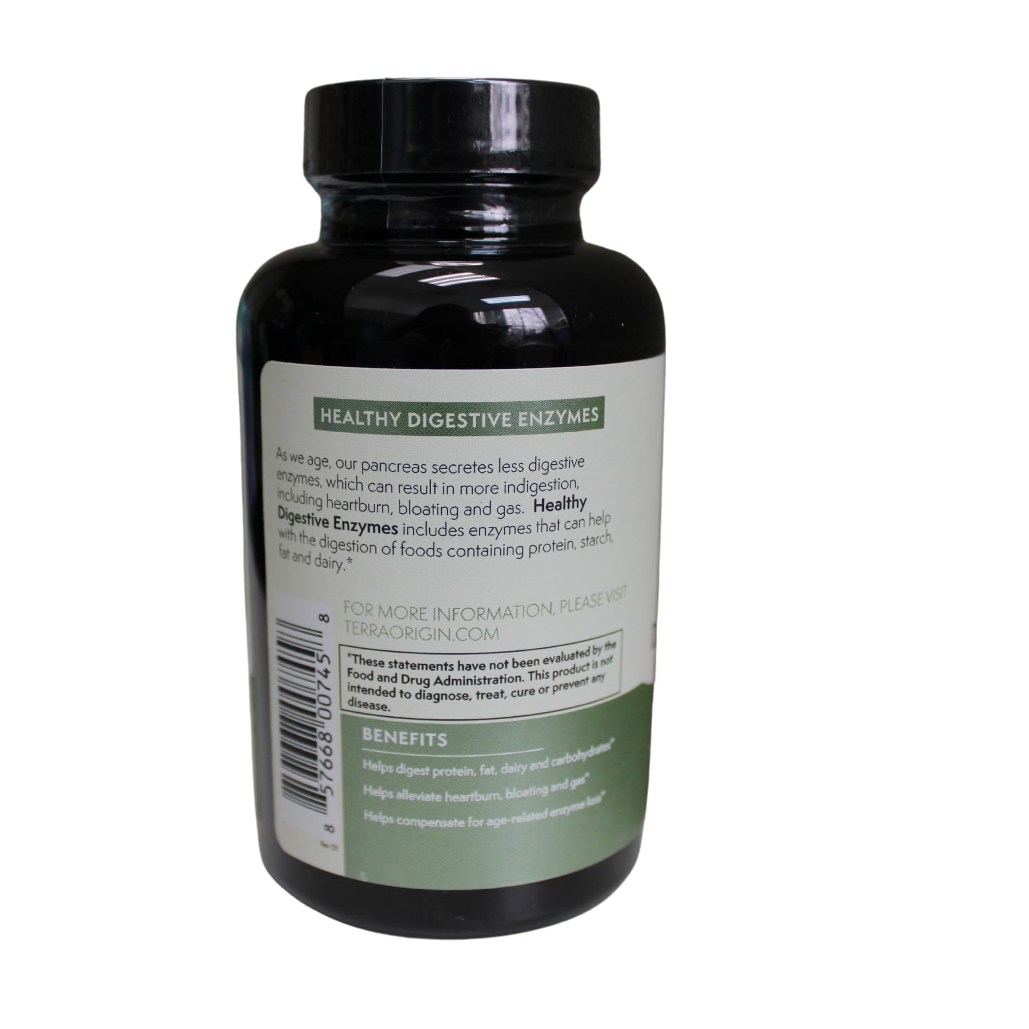 TERRA ORIGIN Digestive Enzymes with Probiotics & Prebiotics | 60 Capsules | Supports Digestive Gut Health | Non GMO, Gluten Free,
