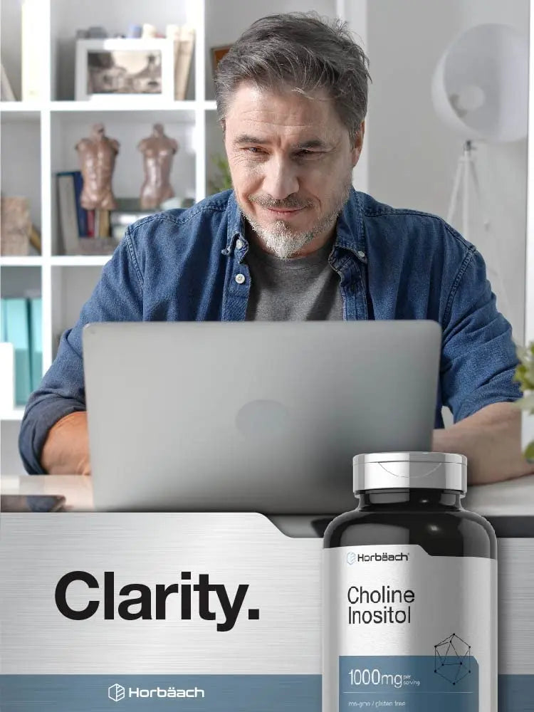 Choline Inositol 1000mg Supplement | 200 Capsules | Non-GMO, Gluten Free | by Horbaach Horbäach Au supplements