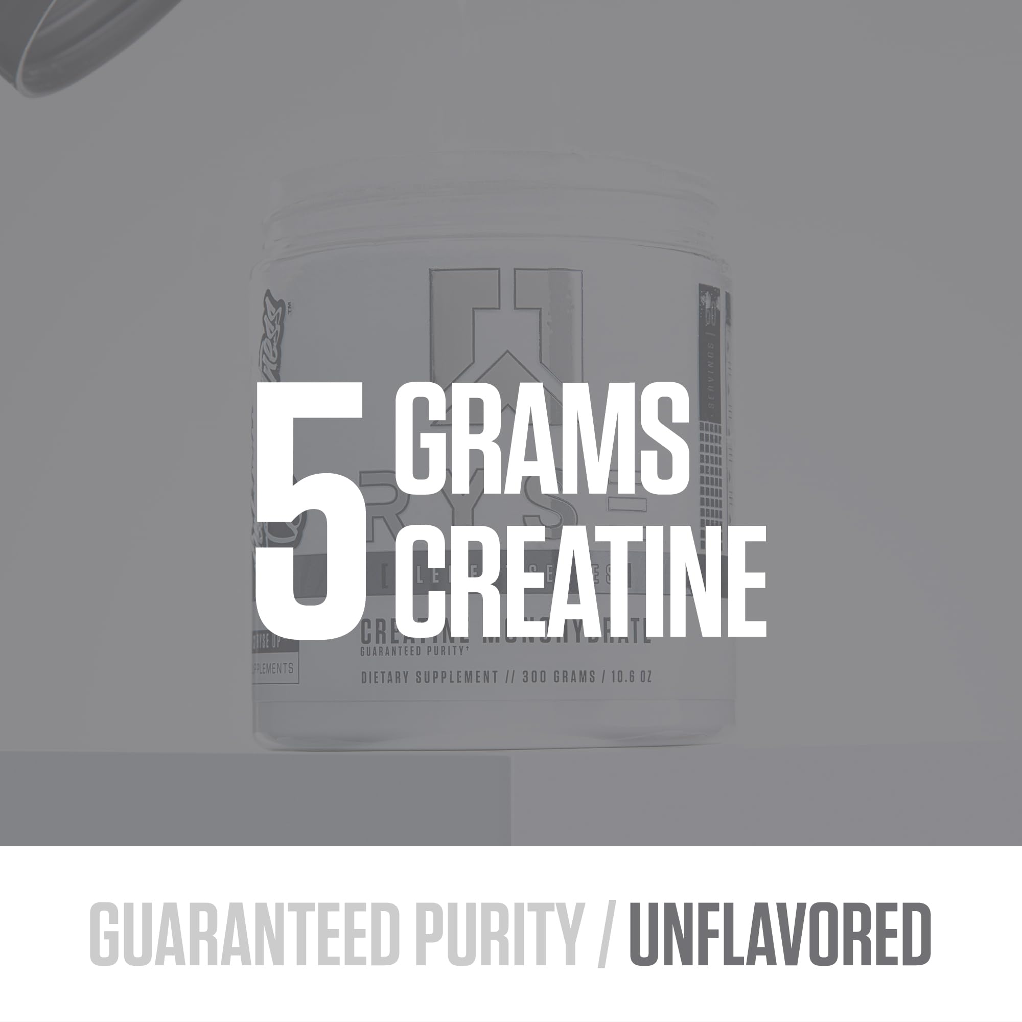 RYSE Creatine Monohydrate Powder - Unflavored - Supports Men & Women Lean Muscle Growth, Strength, Power, and Endurance - Helps Reduce Fatigue and Improve Workout Recovery - 100 Servings. RYSE Up Supplements Au supplements