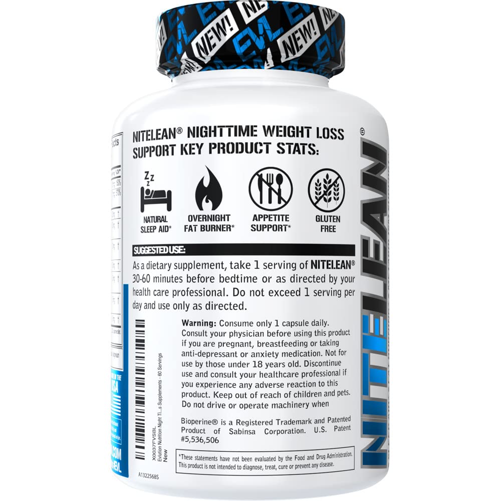 Evlution Nutrition Night Time Fat Burner Support - Overnight Sleep and Weight Loss Support Evlution Au supplements