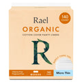 Rael Panty Liners for Women, Organic Cotton Cover - Thin Pantiliners, Light Absorbency, Unscented Rael Au supplements