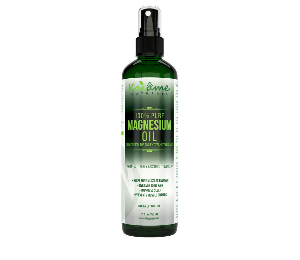 Kaiame Naturals Magnesium Oil Spray, Large 12 oz, Undiluted, Pure and Organic, Sourced from Ancient Zechstein Seabed Kaiame Naturals Au supplements