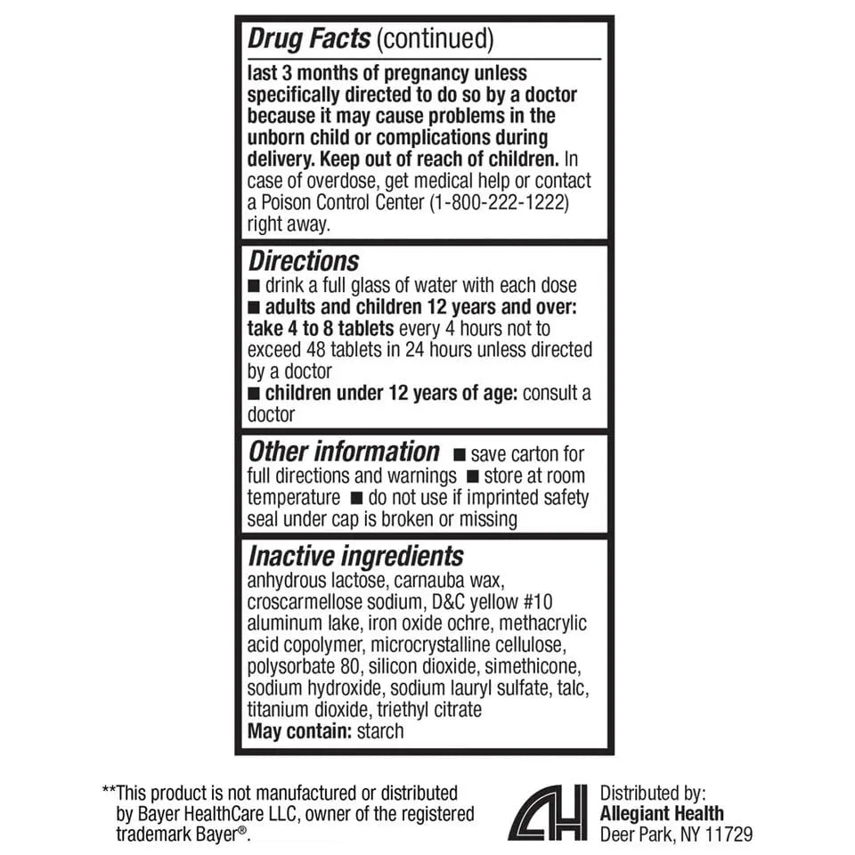 HealthA2Z Aspirin 81mg Low Strength | Enteric Coated | 24 Packs of 40 Counts (960 Tablets Total) | Value Package HealthA2Z Au supplements