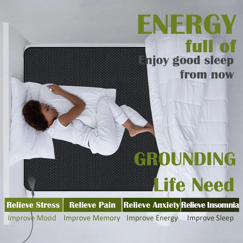 Grounding Mat for Sleeping, Grounding Sheet forBed, Earth Mat Connected for Pain Relief FOPPON Au supplements