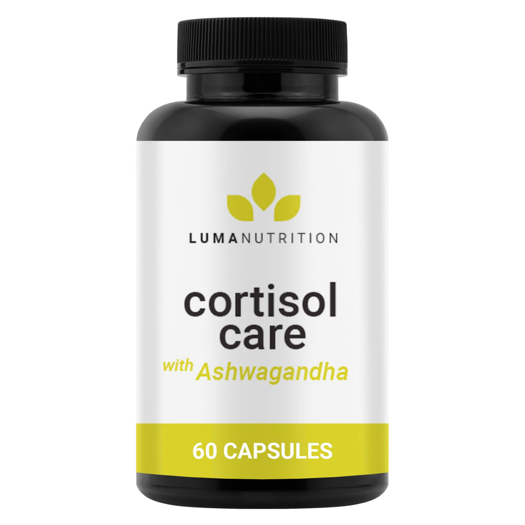 Luma Nutrition Cortisol Reducer and Manager - Ashwagandha + L-Theanine - Cortisol Supplements for Women and Men - Stress Relief, Restful Sleep, Detox, Lower and Control - 60 Capsules Luma Nutrition Au supplements