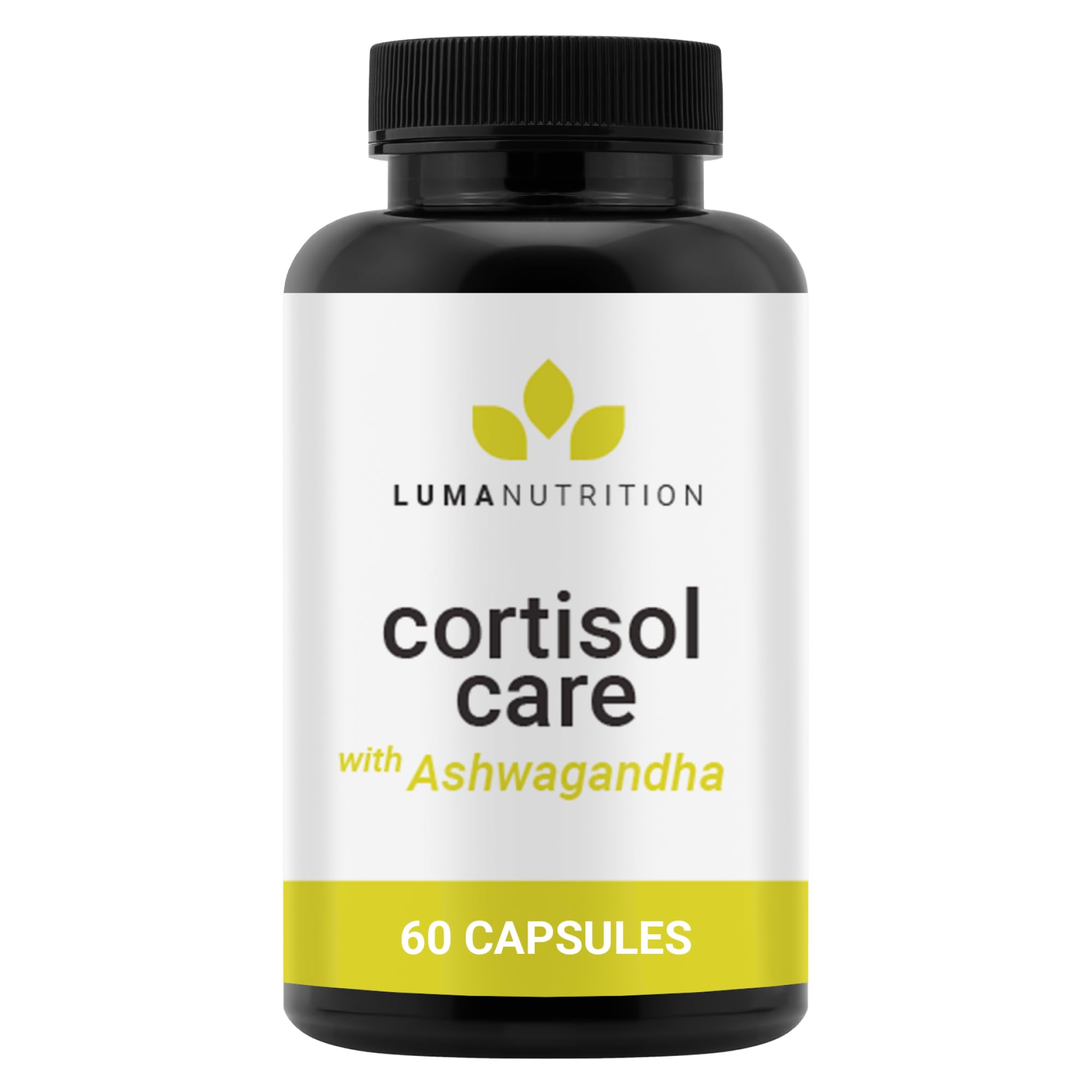 Luma Nutrition Cortisol Reducer and Manager - Ashwagandha + L-Theanine - Cortisol Supplements for Women and Men - Stress Relief, Restful Sleep, Detox, Lower and Control - 60 Capsules Luma Nutrition Au supplements