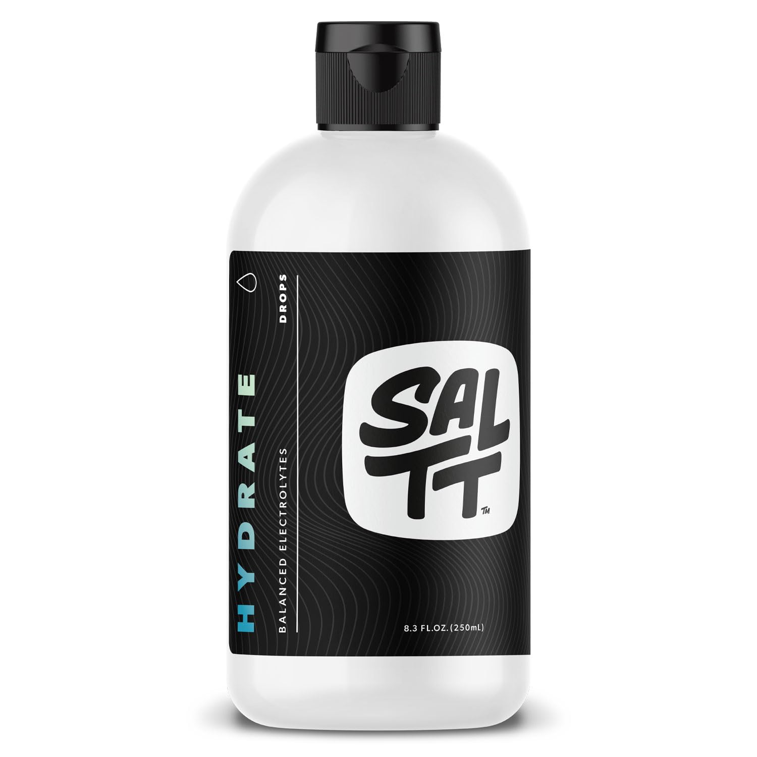 SALTT - Hydrate (8.3 oz) - Electrolytes Drops - Energy Boost - Sodium, Potassium, Magnesium, Zinc, Copper - Unflavored - Ultra Low Carb - Zero Sugar, Vegan, Gluten Free, Non GMO - By Keto Chow