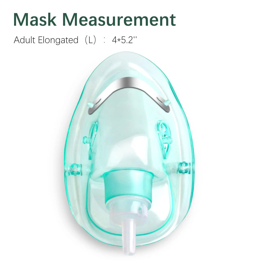 ANSNF 2 Pack Oxygen Mask for Face Adult with 6.6' Tube & Adjustable Elastic Strap - Size M+L ANSNF Au supplements