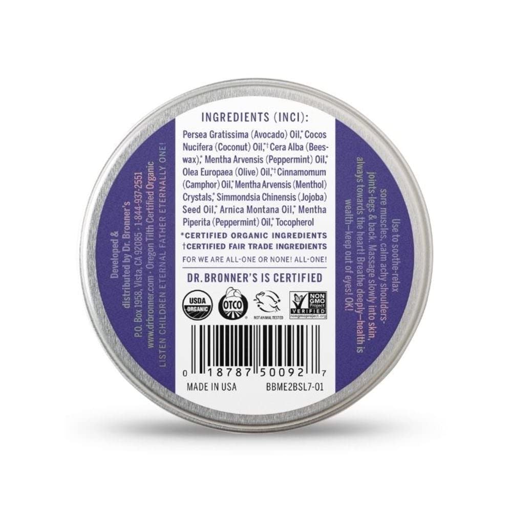 Dr. Bronners, Organic Magic Arnica Menthol Balm, 2 Ounce Dr. Bronner's Au supplements