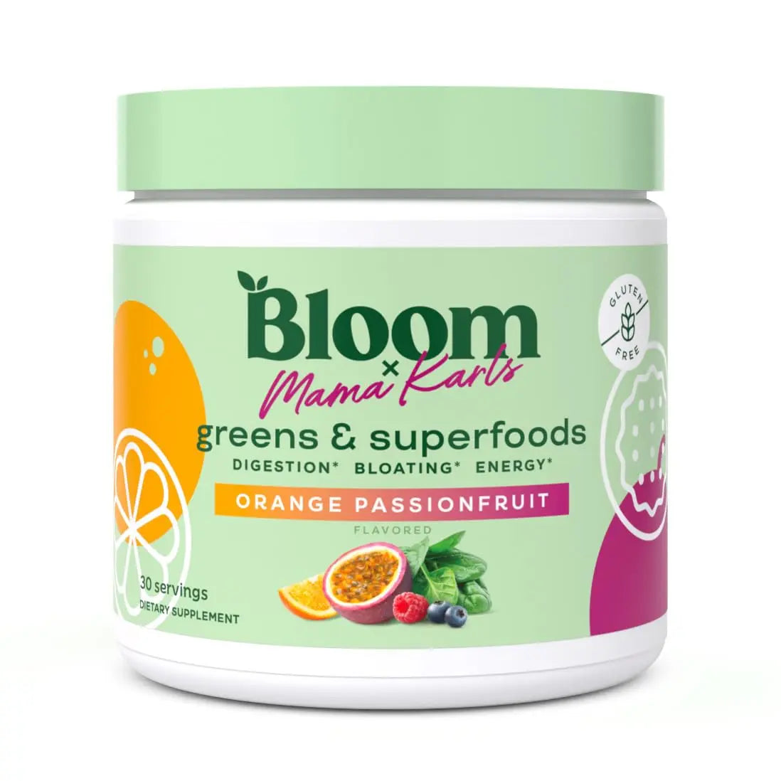 Bloom Nutrition x Mama Karls Super Greens Powder Juice Mix - Probiotics Bloom Nutrition Au supplements