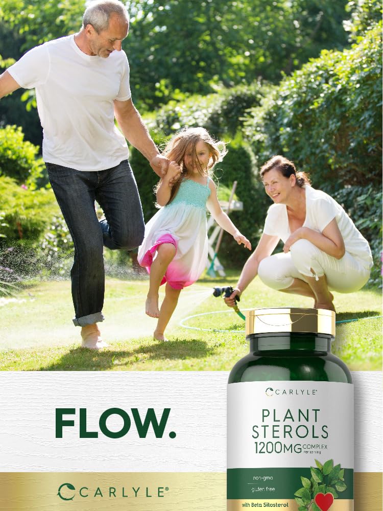 Carlyle Plant Sterols Supplement 1200 mg | 240 Softgels | with Beta Sitosterol | Non-GMO & Gluten Free