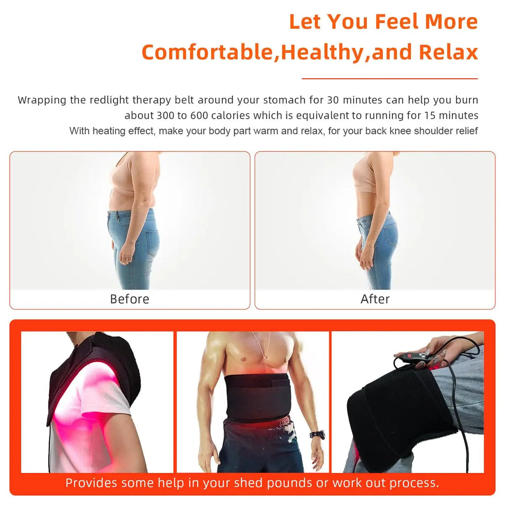 Red Light Therapy Infrared Light Therapy Pad for Body Pain NIR Deep Therapy for Back Knee Hands bonodave Au supplements