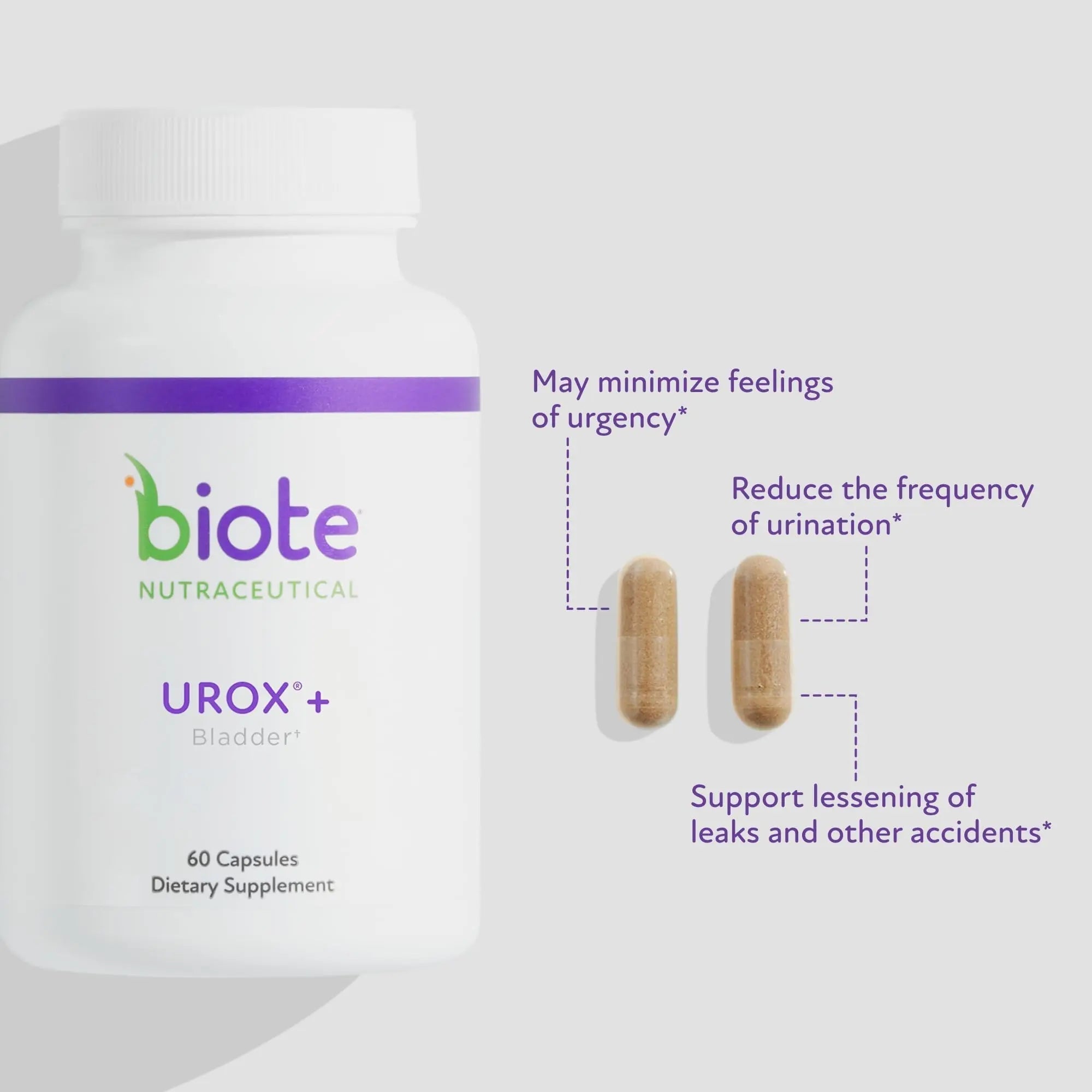 Biote Nutraceuticals - Urox+ - Bladder Health (60 Capsules) Biote Au supplements